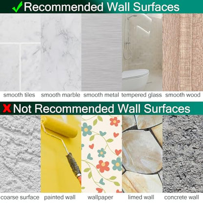 Shower Caddy Adhesive Replacement Stickers, Shower Organizer Adhesive Replacement Strips (Transparent - 12 Packs - 1 3 Wire Hook) - color: Transparent - 12 Packs - 1 3 Wire Hook