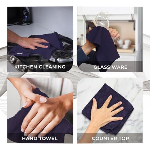 Avalon Towels Plum Washcloths Bulk Pack of 36 (12x12 inches) - 100% Cotton Washcloths & Face Towels - Highly Absorbent & Soft Wash Cloths for Showering, Wash Rags for Body & Face Cloths - color: Plum