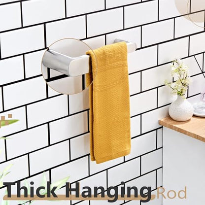 KOKOSIRI Towel Ring Brushed Nickel Hand Towel Bar for Bathroom Wall Mount 9-Inch Towels Rack Bathroom Organization Hardware Stainless Steel, B4010BR-L9 - color: Brushed Nickel