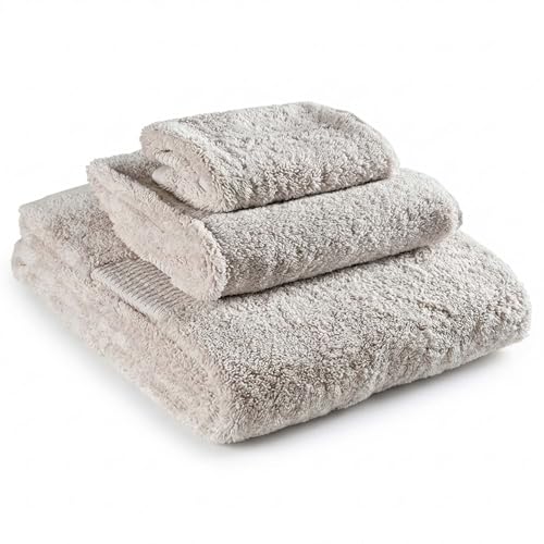 Delilah Home Turkish Cotton Bath Towels - Soft and Absorbent, 100% Organic, 700 GSM Thick Weave, Gentle for Sensitive Skin - 3-Piece (1 Large Bath Sheet, 1 Hand, 1 washcloth) Towel Set - Natural - color: Natural, size: 3 Piece Set