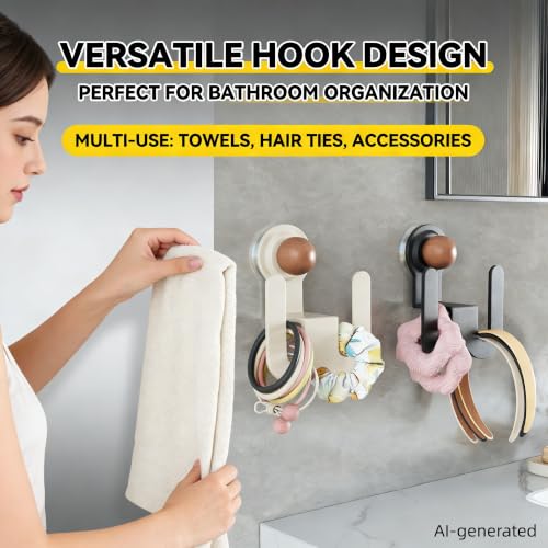 2‑Pack Suction‑Cup Slipper Rack, No‑Drill Wall Mount | Water‑resistant carbon‑steel build. Tool‑free mount for slippers,towels & small accessories in bathroom,kitchen and entryway - color: Black