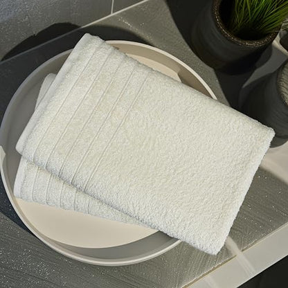 2 Piece Extra Large Bath Sheets 35 x 70 Inches, Cream | 100% Cotton, Larger & Lighter Weight, Quicker to Dry, Super Soft & Absorbent, Oversized Bath Towels - color: Cream