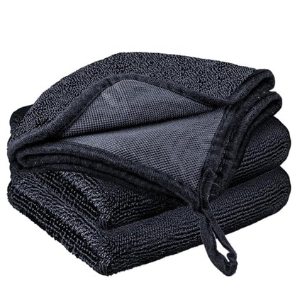 3 PCS Shiny Bath Drying Towel, Super Absorbent Bath Drying Towels Microfiber Cleaning Cloths for Shower Cars House Kitchen Camping, 15.75 x 11.8 Inch
