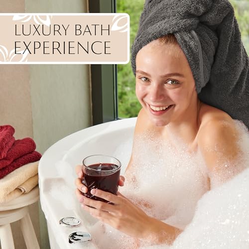 MAURA Grey Bath Towel Set of 8 for Bathroom. Turkish Cotton Luxury Bath Towels. Extra Large, Thick, Plush & Soft. Hotel & Spa Quality - Space Gray - color: Space Gray, size: 8-Piece Set (2 Bath, 2 Hand, 4 Washcloth)