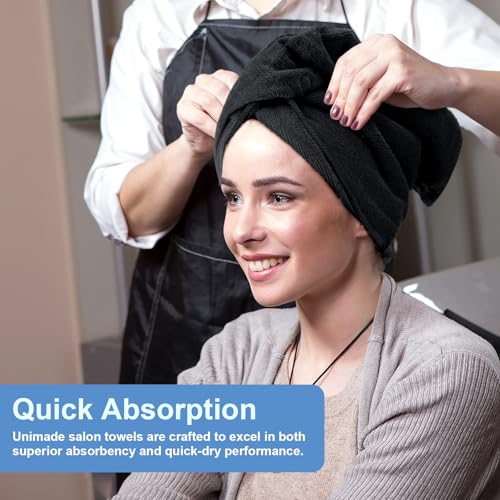 24 Pack Salon Towels - Highly Absorbent and Quick Drying Hand Towels, Premium Wash Cloths for Bathroom, Gym, Shower, Hotel, and Spa - 16x27 inch (Black) | Quick Drying Premium Wash Cloths for Bathroom, Gym, Shower, Hotel, and Spa - 16x27 inch - Black - co