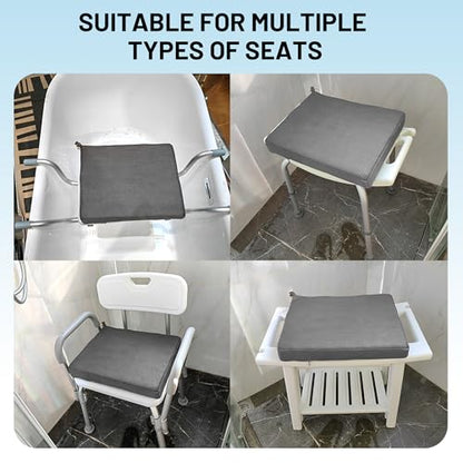 Shower Seat Cushion, Soft Chair Pad for Elderly Bathing，Easy to Clean & Quick Dry，Using 4D air Fiber Material，Suitable for Shower Seats, Poolside Rest, Dressing Room Seats