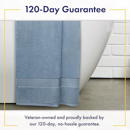 100% Organic Luxury Bath Sheets - GOTS Certified - Extra Large 35x70 Inches (Pack of 2) Zero-Twist, Long-Staple Cotton Bath Sheet Set (Chambray) - color: Chambray, size: 2pc Bath Sheets