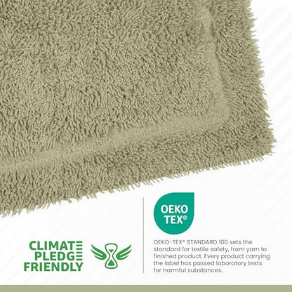 Martex Ringspun Bath Rug, 20" x 30", Sea Green | 100% Cotton, Super Soft, Super Absorbent, Non-Slip, Quick Drying - color: Sea Green