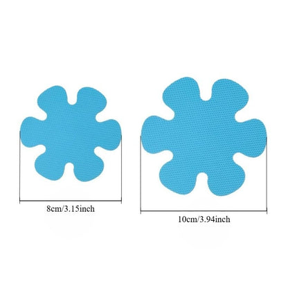 12 Pcs Flower Non Slip Bathtub Stickers Colorful Anti Slip Shower Floor Appliques Adhesive Decals with Scraper for Bathroom Safety
