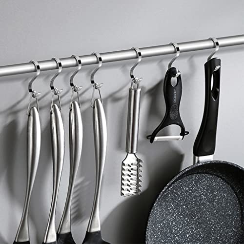 Heavy Duty S Hooks,Stainless Steel S Shaped Hook for Hanging Pots and Kitchenware, Utensils,Clothes, Bags, Cups,Towels, Plants-3.7 inch,8 Pack