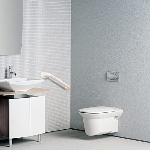 Handicap Grab Bars for Shower ，Elderly Wall Mount bathro Safety ， Handle Bath Grab Anti Slip Grip Heavy Duty （White11.8in） - size: 11.8*1.4in