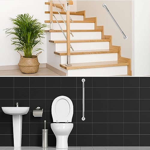 supregear Grab Bars for Bathtubs and Showers (2-Pack), Anti-Slip Stainless Steel Bathroom Safety Handle, Heavy Duty Grip Bars for Handicap Elderly Senior, 24 in - size: 24 Inch