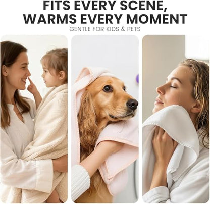AGLUCKY Foldable Towel Warmer, 35L Large Capacity PTC Heater | Aromatherapy, Temper & Timer Functions, Fits Up to Three 45"x70" Oversized Towels, Auto Shut Off, Towel Dryer for Home Spa