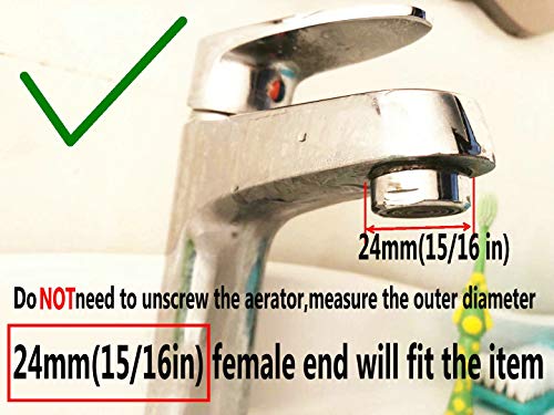 sink faucet diverter valve/adapter to bidet shower hose with aerator for bathroom/kitchen faucet