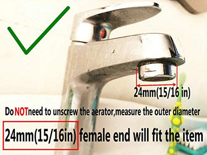 sink faucet diverter valve/adapter to bidet shower hose with aerator for bathroom/kitchen faucet