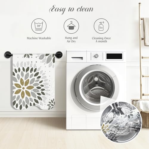 SHUCHING Boho Gray Bath Mat for Tub Non Slip-40x16 Inch, Sunflower | Bathtub Mat for Women Mold Free, Long Shower Mat for Inside Shower with Suction Cup, Machine Washable - color: Sunflower