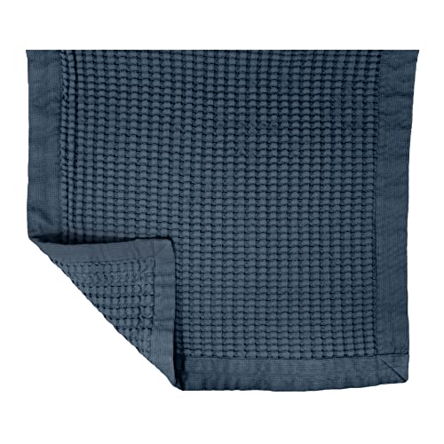 GILDEN TREE Bathroom Mat Absorbent Cotton Quick Dry for Shower, Bath & Bathtub Washable Thin, Modern Style (Midnight Blue) - color: Midnight Blue, size: Bath Mat (24" x 32")