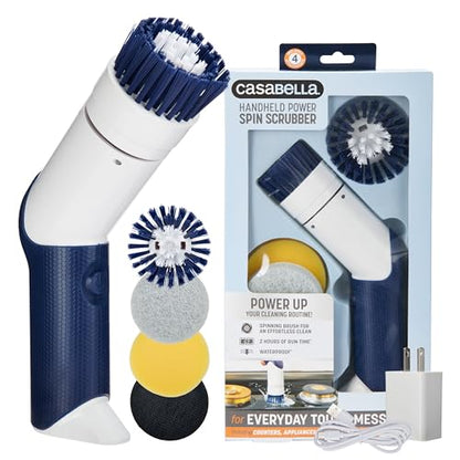 Casabella Power Spin Handheld Scrubber - style: Handheld