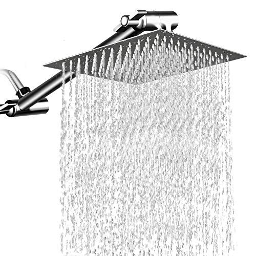 12 Inch High Pressure Showerhead with 11 Inch Arm - color: Chrome