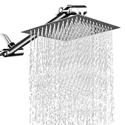 12 Inch High Pressure Showerhead with 11 Inch Arm - color: Chrome