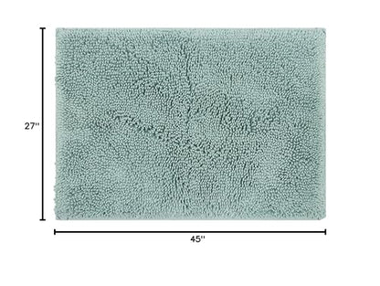 Mohawk Home Classic Cotton Ii Glacier 2' 3" x 3' 9" Bath Mat - color: Aqua Blue, size: 2'3" x 3'9" (Rectangular)