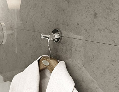 Symmons 353DRH Dia Wall-Mounted Double Robe Hook in Polished Chrome - color: Chrome