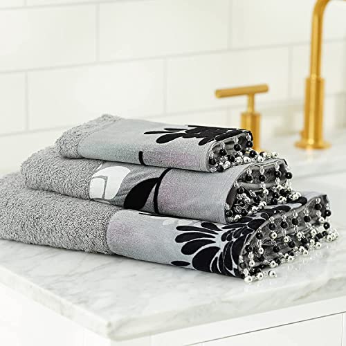 Zahari Home Erica Bathroom Towel Set - 3 Piece Modern Decor Grey Towel Set - color: Erica, style: 3 Piece Towel Set