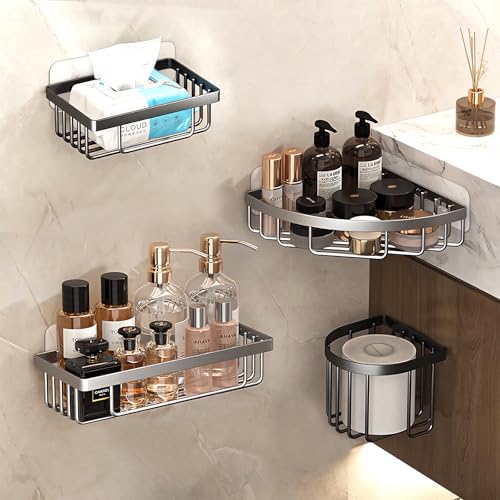 9 Pack Shower Caddy Adhesive Replacement Stickers,Strong Hooks for Caddy, Clear Waterproof Adhesive Strips, No Drilling for Kitchen Racks and Bathroom Storage Shelves (Clear 2 Hooks) - color: Clear 2 hooks-9Pack