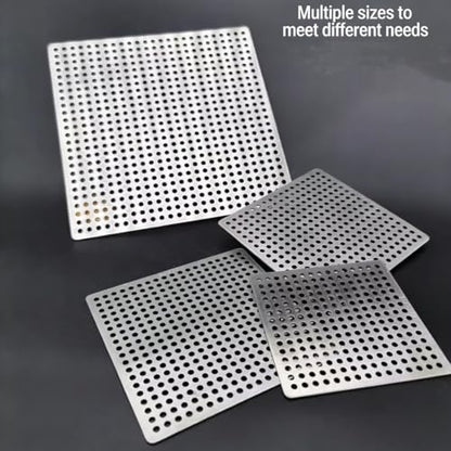 Square Shower Floor Drain, Bathroom Tile Insert Drain, Floor Drainer Strainer Cover, Anti-Clogging Shower Drain for Bathroom, Kitchen, Washroom Garden Leaf Guard(2.4") - size: 2.4"