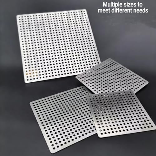 Square Shower Floor Drain, Bathroom Tile Insert Drain, Floor Drainer Strainer Cover, Anti-Clogging Shower Drain for Bathroom, Kitchen, Washroom Garden Leaf Guard(12.5cm) - size: 12.5cm