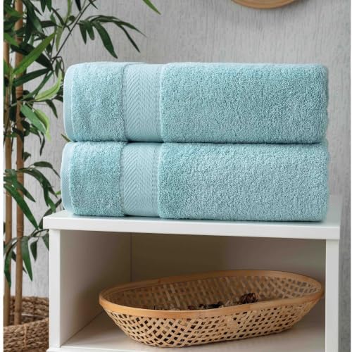 Personalized Towel Set, Custom Bath Towels with Name, Turkish Cotton Aqua | 2 Pcs Hand Towel Set, 100% Cotton, Embroidered, Monogrammed, Customized Gift For Adults, Wedding, Bridal Shower, Housewarming - color: Aqua, size: Hand Towels - 2 Piece