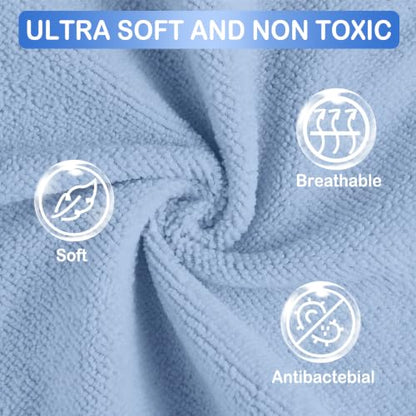Baby Washcloths, 24Pack Baby Wash Cloths Extra Soft & Ultra Absorbent, Baby Towels and Washcloths Face Towels for Unisex Boys Girls Body, Washclothes Gentle on Sensitive Skin, 9x9 Fish - color: Fish