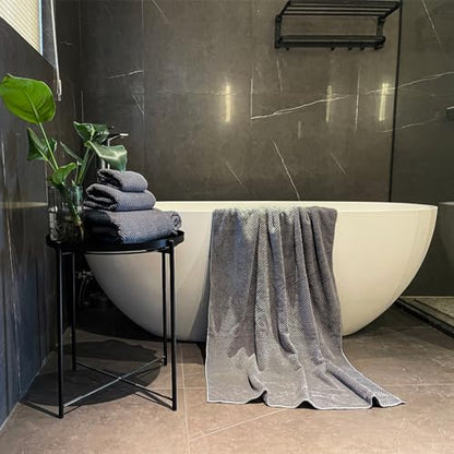 Oversized Bath Towels Extra Large 40x80 Inches Bath Sheets for Adults Super Soft Quick Dry Highly Absobent Microfiber Shower Towels (6 Piece,Charcoal)… - color: Charcoal 6 Piece, size: 6 Piece