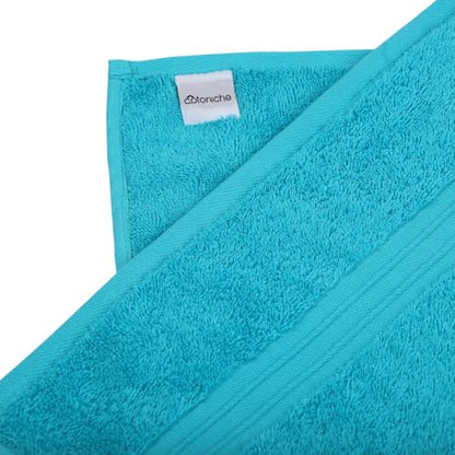 Plush Bath Towels - 100% Cotton & Luxury - Large (28" x 56"), Absorbent - Versatile, Perfect as Hotel Towels, Spa Towel - Turquoise - color: Turqoise