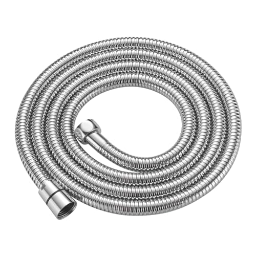 RUMOSE 79 inches Extra Long Shower Hose, Chrome | Shower Head Extension Hose, Attachment Flexible Handheld Shower Sprayer Hose, Stainless Steel Shower Tube - color: Chrome, size: 79"