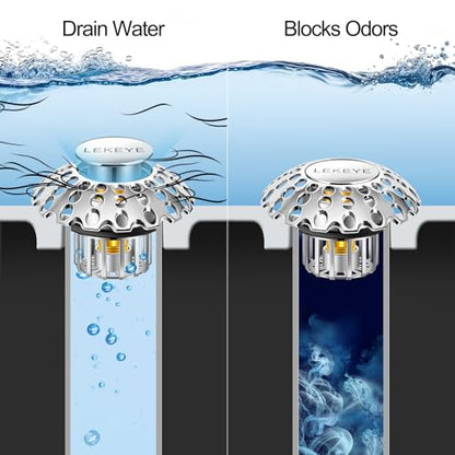 LEKEYE Tub Stopper | Shower Drain Hair Catcher | Bathroom Bathtub Plug | Pop Up Bathtub Drain Stopper for 1-1/2" to 1-3/4" Bath Drain Hole - style: 2070