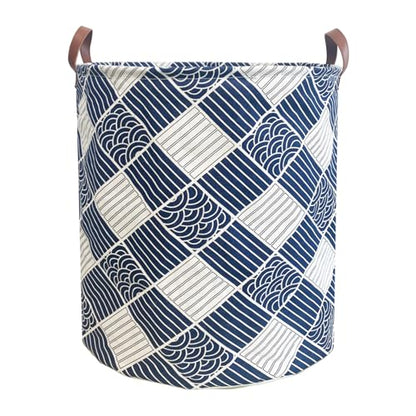 80L Waterproof Laundry Hamper in Family Leather Handle Laundry Basket in Dormitory Collapsible Laundry Bag in Nursery (91-Satisfied laundry hampers) - color: 91-Satisfied laundry hampers