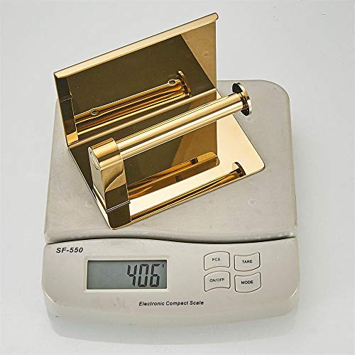Toilet Paper Holder with Phone Shelf, Wall Mounted Stainless Steel Tissue Dispenser for Bathroom (Single Roll-Silver) - color: Single Roll-silver