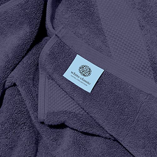White Classic Luxury Soft Navy Bath Sheet Towels - 650 GSM Cotton Luxury Bath Towels Extra Large 35x70 | Highly Absorbent and Quick Dry | Hotel Collection Extra Large Bath Towels Oversized, 2 Pack - color: 15: Navy Blue