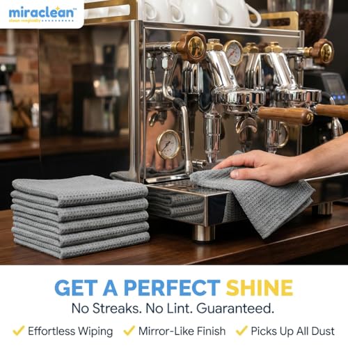 Waffle Weave Microfiber Cloths - 12 x 12 inches - Lint Free Cloth, Streak-Free Absorbent Microfiber Glasses Cleaning Cloth, Screens, Dusting & Appliances - 12 Pack Premium Cloth Wipes - size: 12 Pack