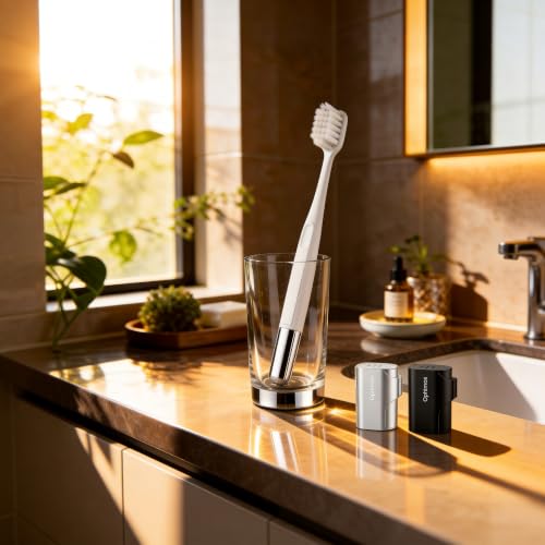 Aluminum Toothbrush Cover Cap with 2 Manual Soft Bristle Toothbrushes | Travel Toothbrush Case Long-lasting Toothbrush Head Caps for Most Electric/Manual Brushes (Fresh & Clean Toothbrush,2 Count) - color: Fresh & Clean Toothbrush, size: 2 Count