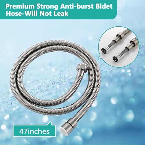 BARROCK Bidet Sprayer for Existing Toilet, Advanced Handheld Ergonomic Jet Spray Set with Precision Water Pressure Control for Muslim Shower/Feminine Hygiene/Pet Cleaning, Bruhsed Nickel - color: Brushed Nickel