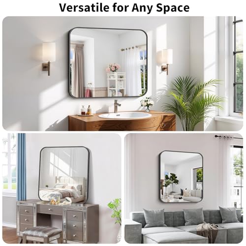 Koonmi Bathroom Wall Mirror,30x36 Inch Large Vanity Mirror for Over Sink - size: 36"L x 30"W