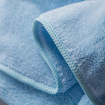 Xinrjojo Quick-Dry Bath Towels Set, Super Soft Plush Highly Absorbent Travel Towels 1 Bath Towels 1 Hand Towel and 2 Washcloths-Light Blue - color: Light Blue