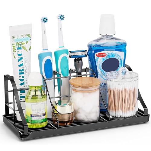 Bathroom Organizers and Storage,7 Slots, Kids Electric Toothbrush Holders | Easy to Clean,Multifunctional,Kids Electric Toothbrush Organizer,Drainage,Removable,For Bathroom,Vanity,Kitchen Sink,Office - size: X-Large