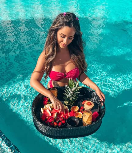 Deluxe Floating Tray for Pool - Floating Pool Tray - Stylish Breakfast Tray on the Water - Floating Bar for Pool