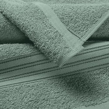 BOUTIQUO Ultra Soft Cotton Washcloths, Contains 12 Piece Face Cloths 12x12 inch, Ideal for Everyday use Face Towels, Compact & Lightweight Multi Purpose Washcloths - Jade - color: Jade, size: Washcloths - Set of 12