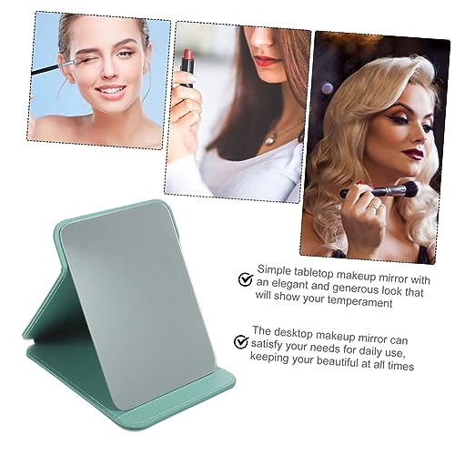 Folding Makeup Mirror Compact Desk Vanity Mirror for Bedroom Bathroom Ergonomic Design Easy to Maintain for Dressing Table Countertop