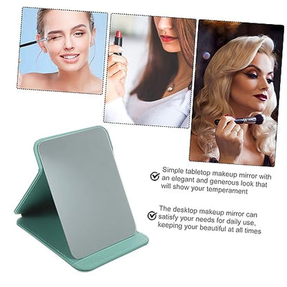 Folding Makeup Mirror Compact Desk Vanity Mirror for Bedroom Bathroom Ergonomic Design Easy to Maintain for Dressing Table Countertop