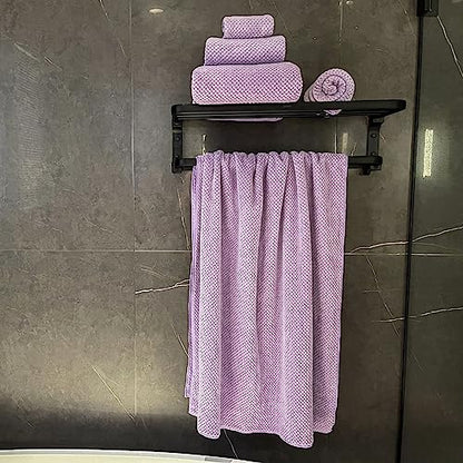 Oversized Bath Towels Extra Large 40x80 Inches Bath Sheets for Adults Super Soft Quick Dry Highly Absobent Microfiber Shower Towels (Lavender,6 Piece)… - color: Lavender 6 Piece, size: 6 Piece